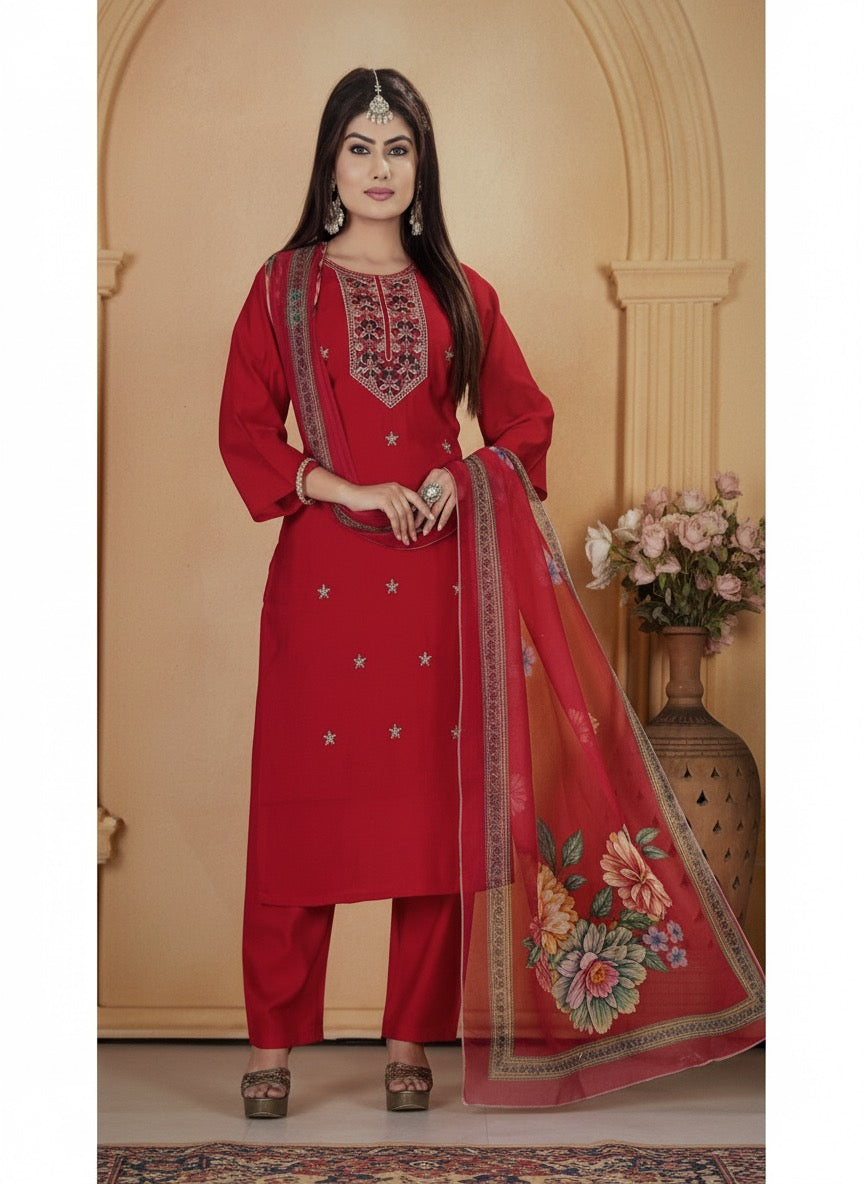 Designer Red Suit