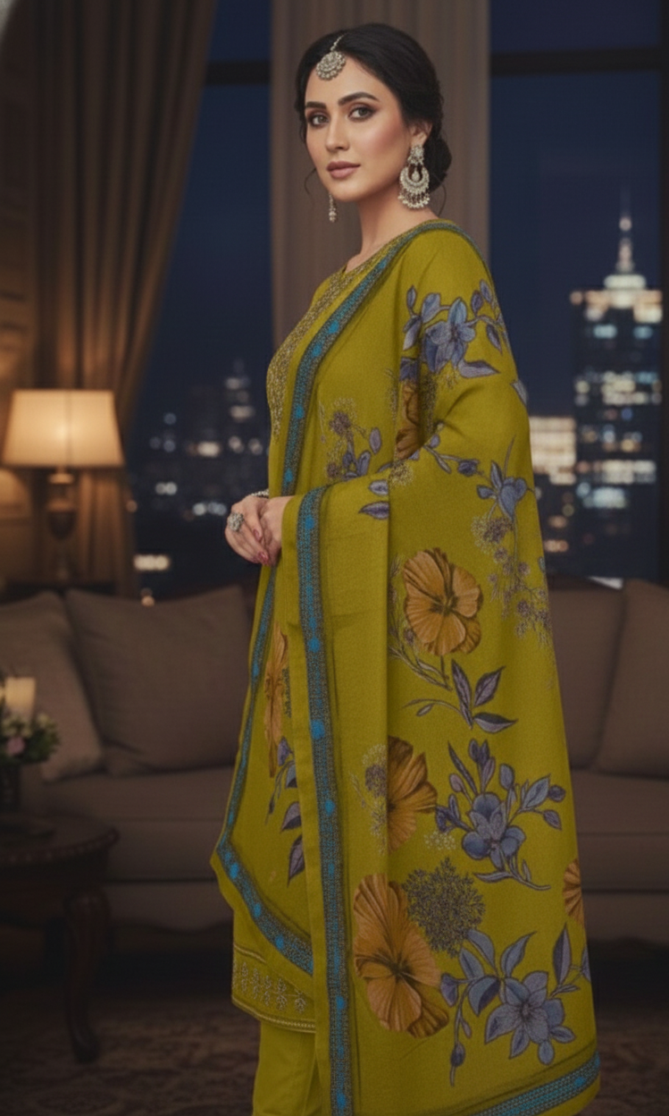 AJVIE Signature Roman Silk Designer Suit | Contemporary Ladies Ethnic Wear