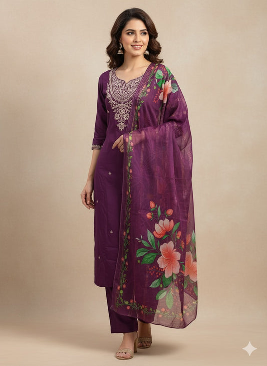 Designer Purple Suit