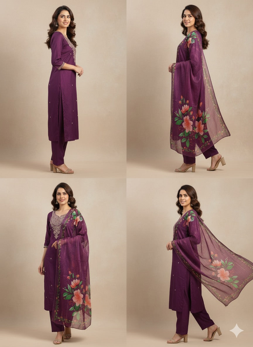 Designer Purple Suit