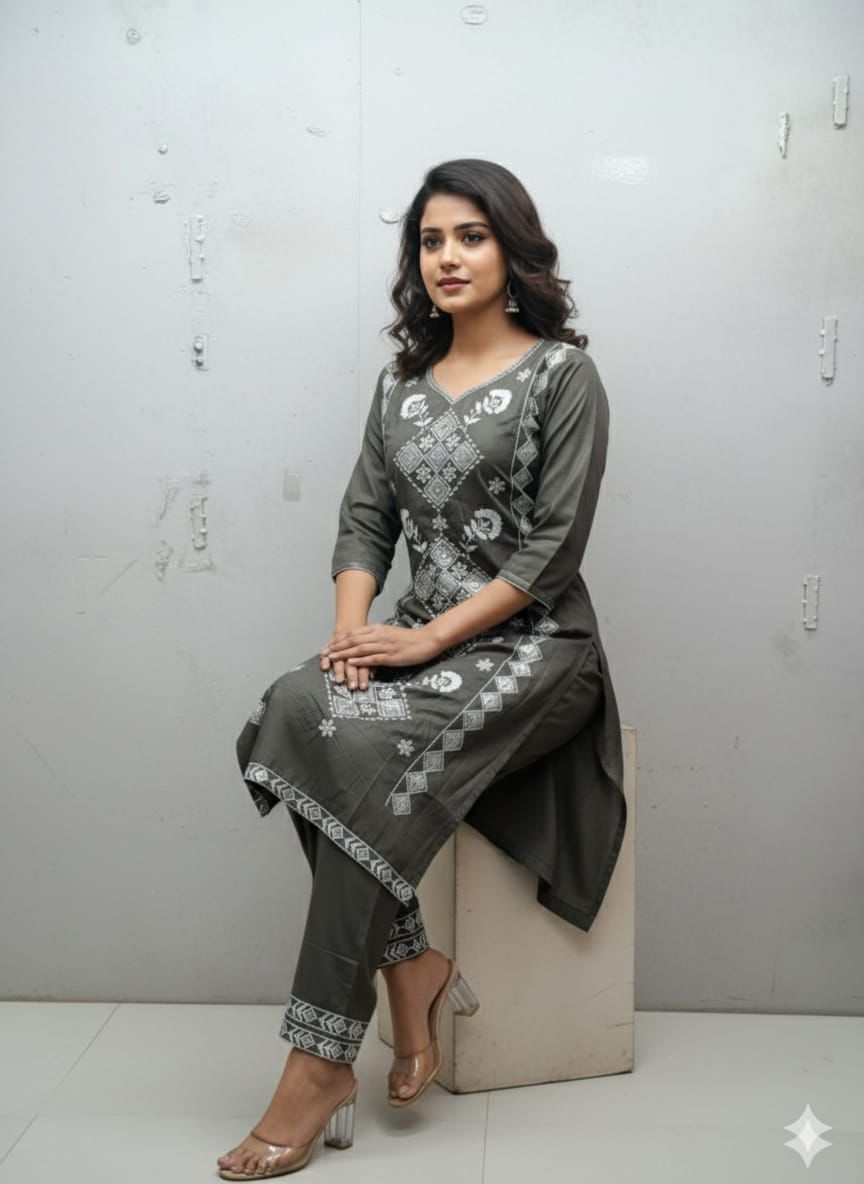 Mix Cotton Fabrics - Designer 2 Piece
