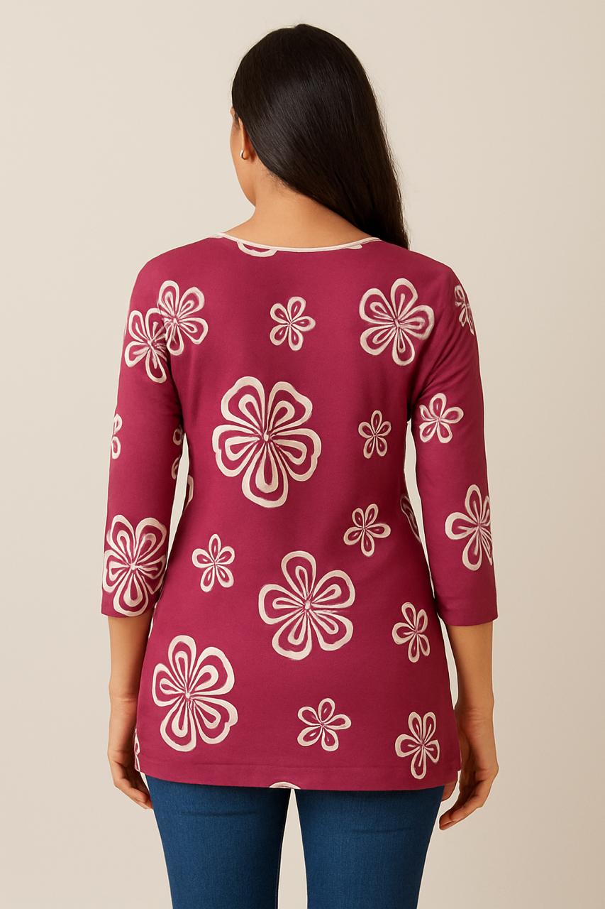 Cotton Fabrics - Printed Short Kurtis