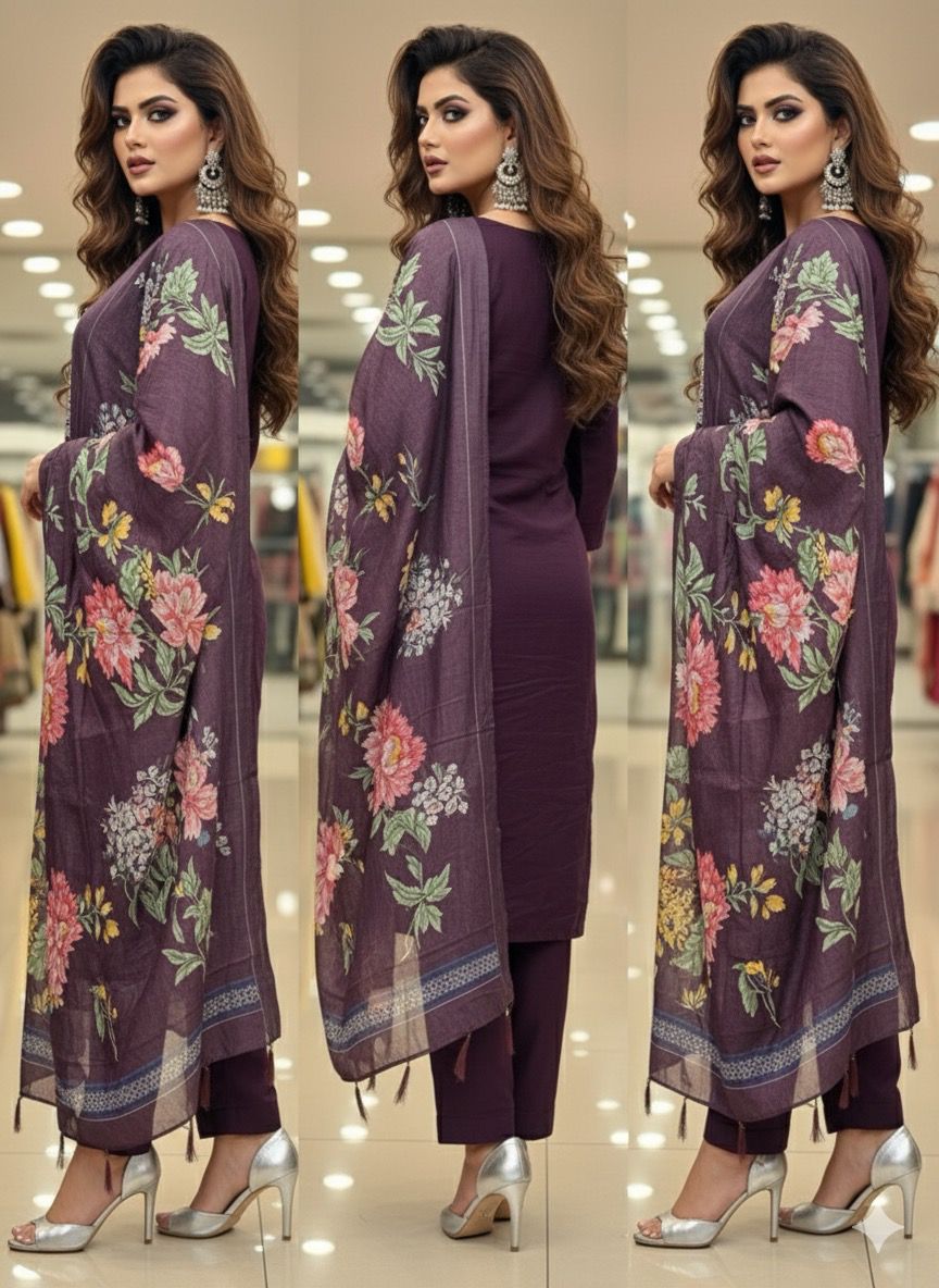 AJVIE Special Vertican Fabrics Side cut Deisgner Suit