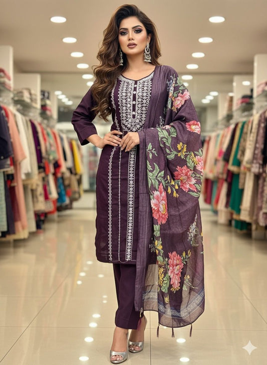 AJVIE Special Vertican Fabrics Side cut Deisgner Suit