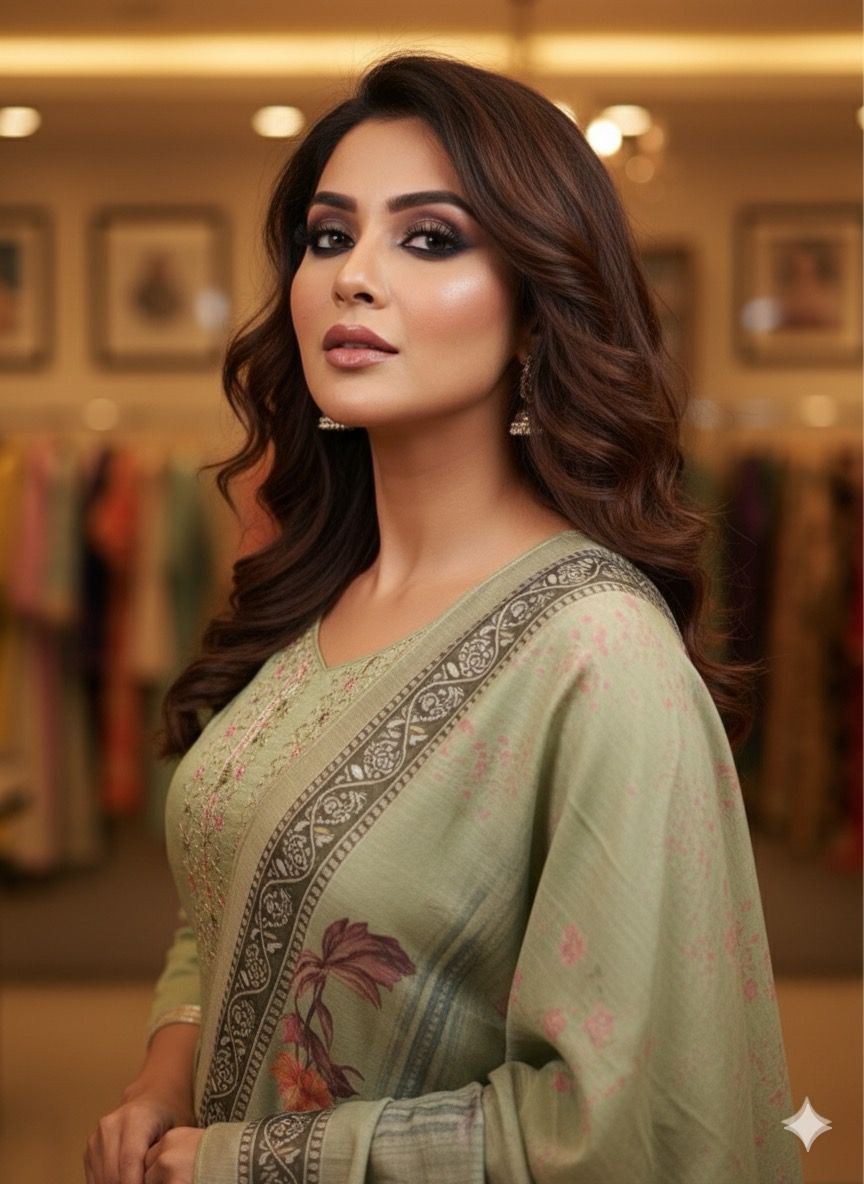 AJVIE Special Vartican Fabrics Designer Suit in Round Ghera