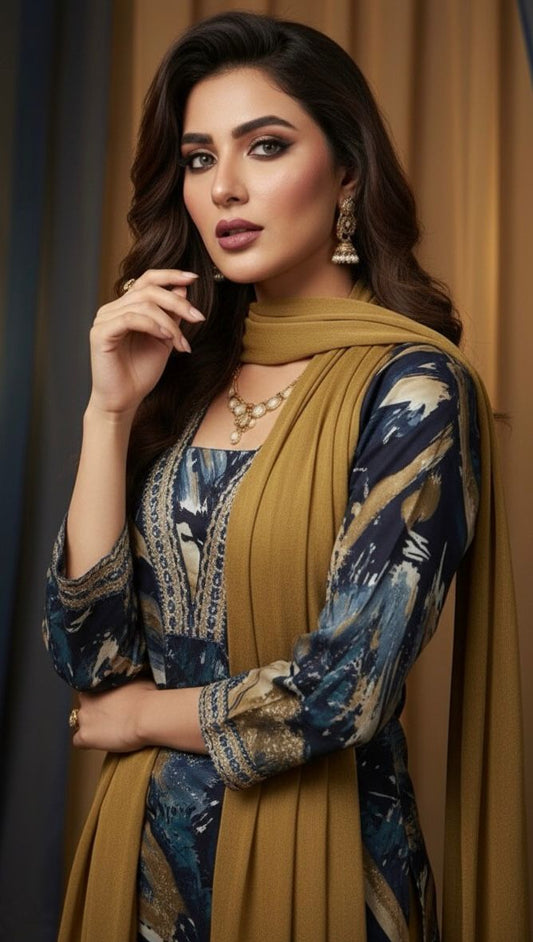 AJVIE Special Edition Rayon 3-Piece Suit | Perfect Blend of Comfort & Festive Charm