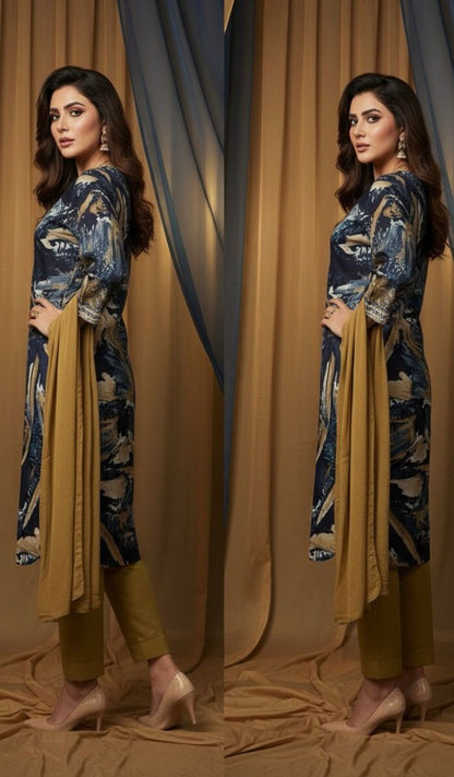 AJVIE Special Edition Rayon 3-Piece Suit | Perfect Blend of Comfort & Festive Charm