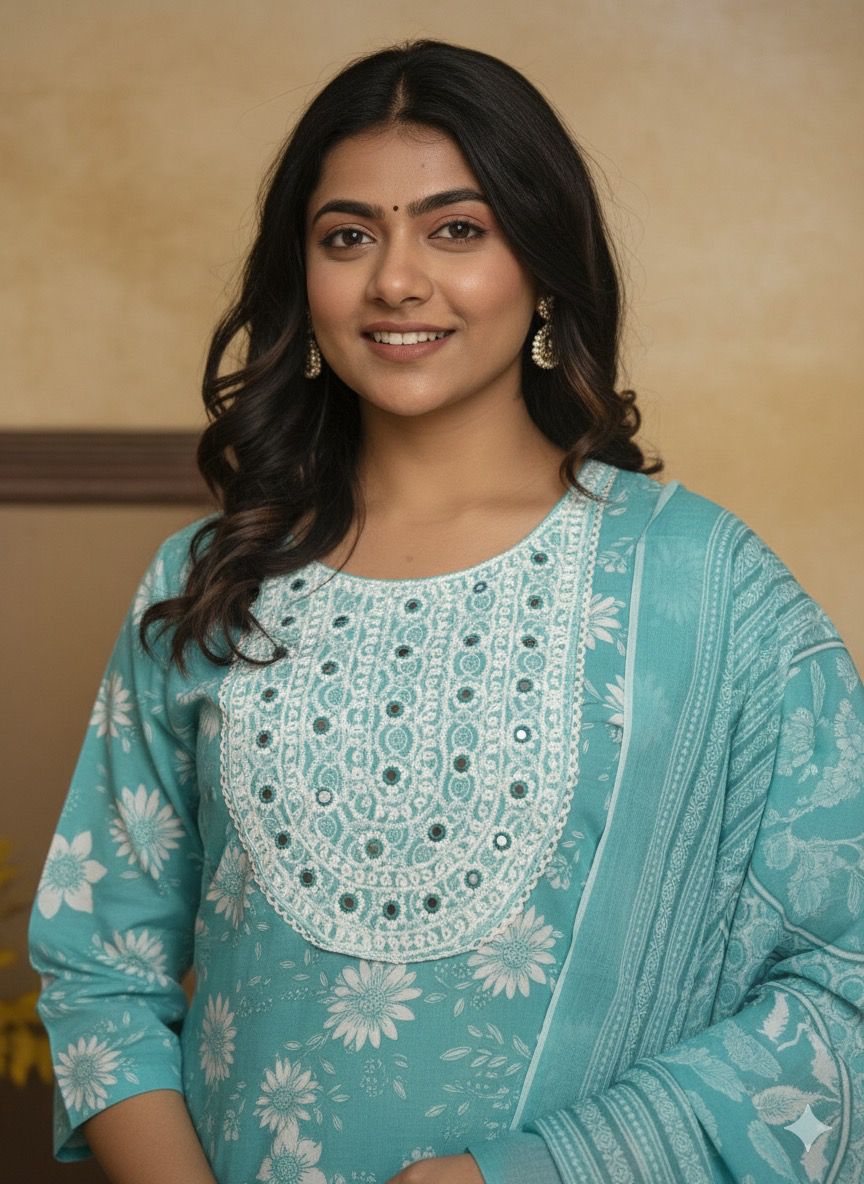 AJVIE Special Side Cut Pure Cotton 3 Piece