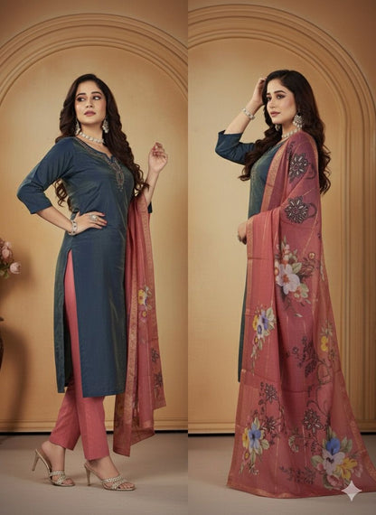 AJVIE Special Vertican Fabrics Designer Suits with 3XL Size