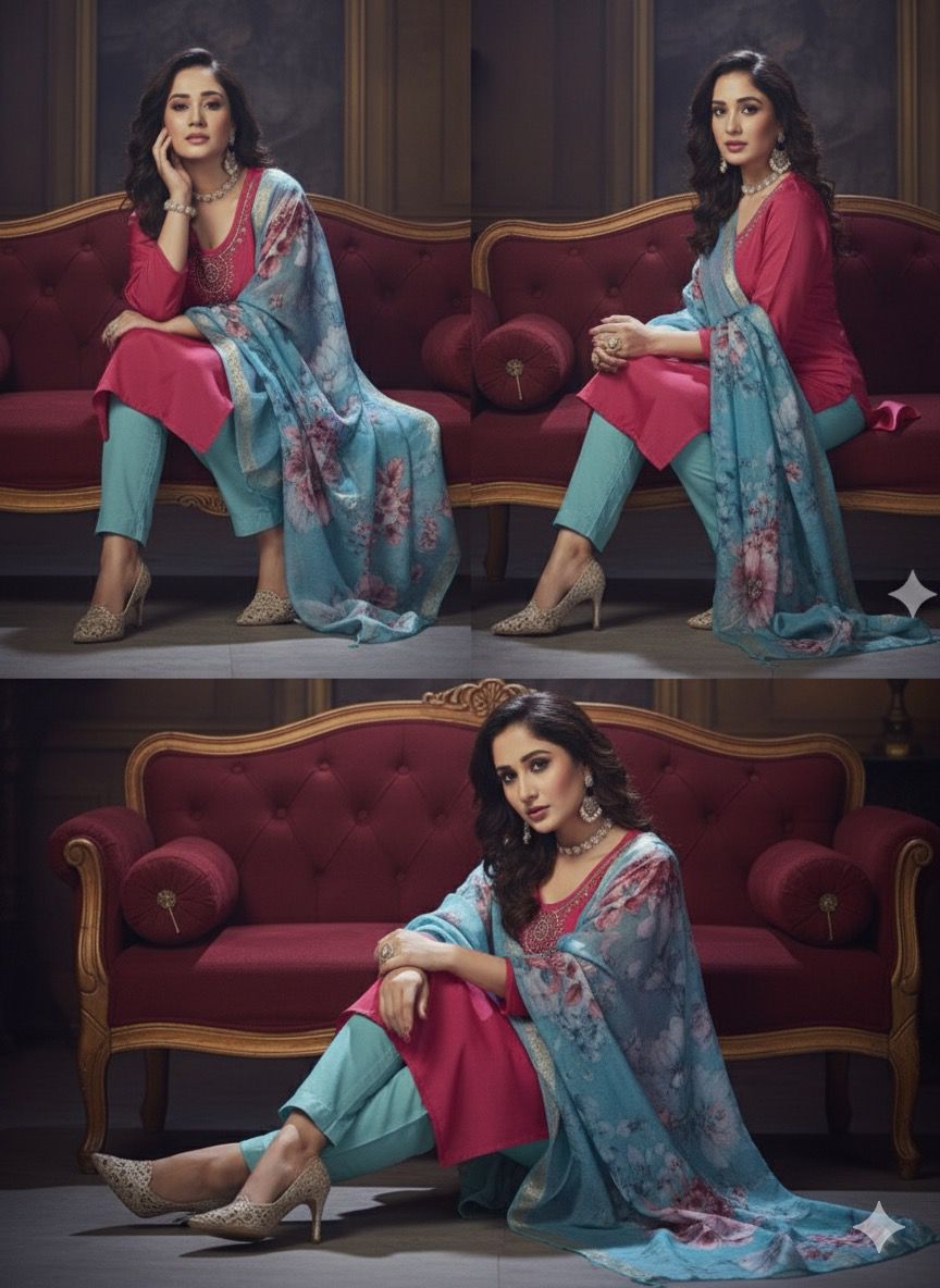 AJVIE Special Vertican Fabrics Designer Suits with 3XL Size