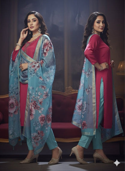 AJVIE Special Vertican Fabrics Designer Suits with 3XL Size