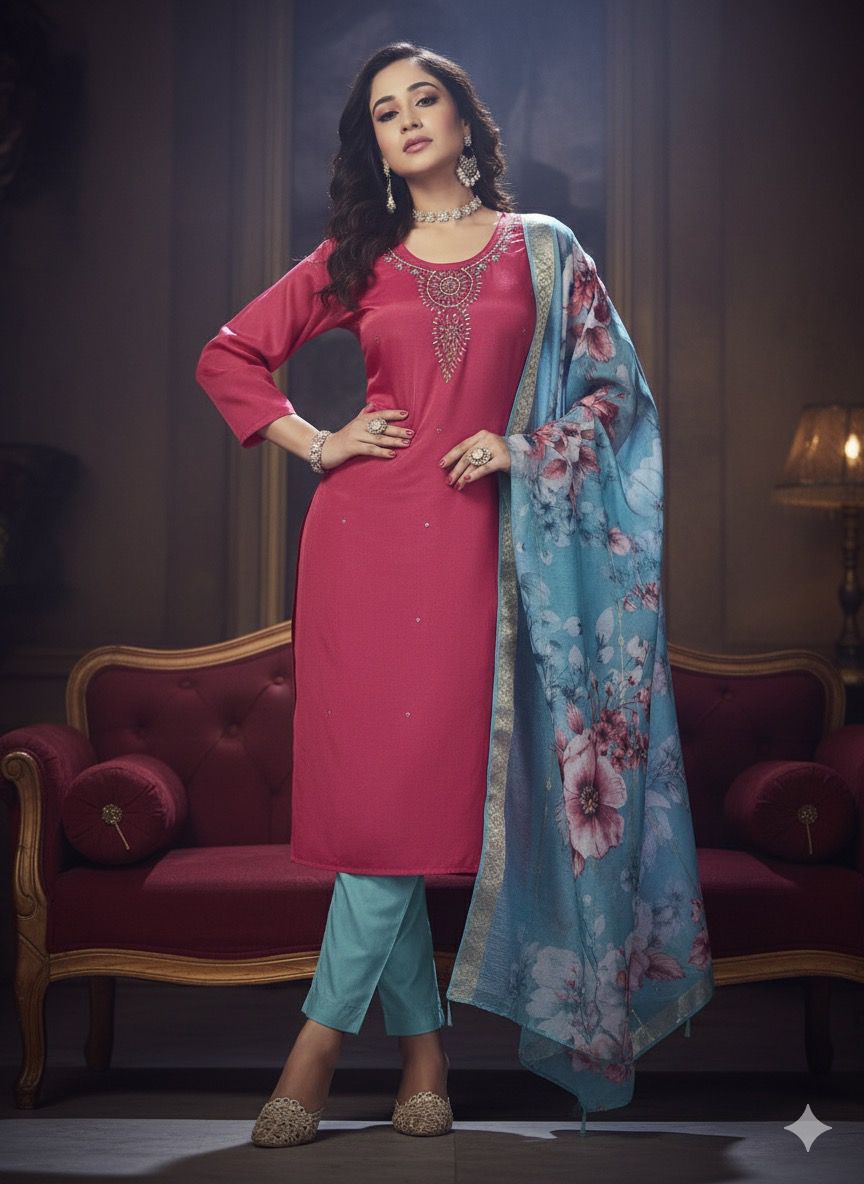 AJVIE Special Vertican Fabrics Designer Suits with 3XL Size