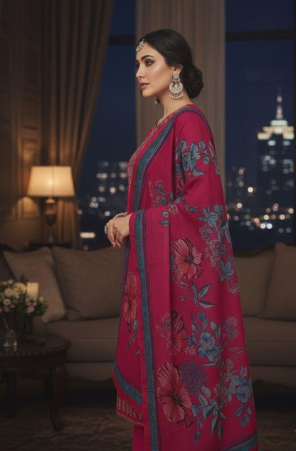 AJVIE Signature Roman Silk Designer Suit | Contemporary Ladies Ethnic Wear