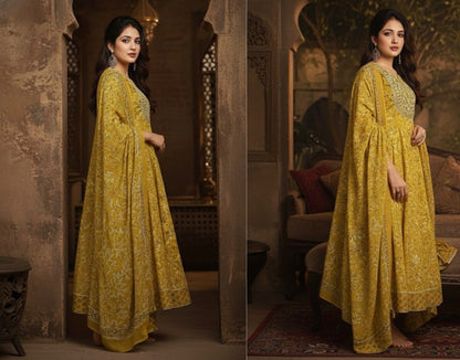 AJVIE Special 100% Cotton Ghera Designer 3-Piece Set